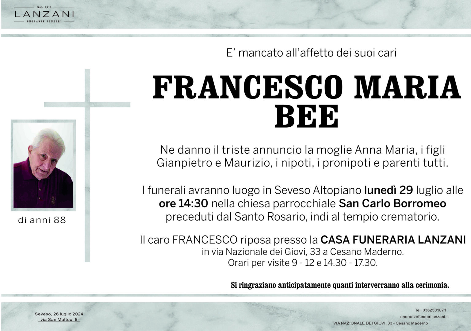 Bee Francesco Maria