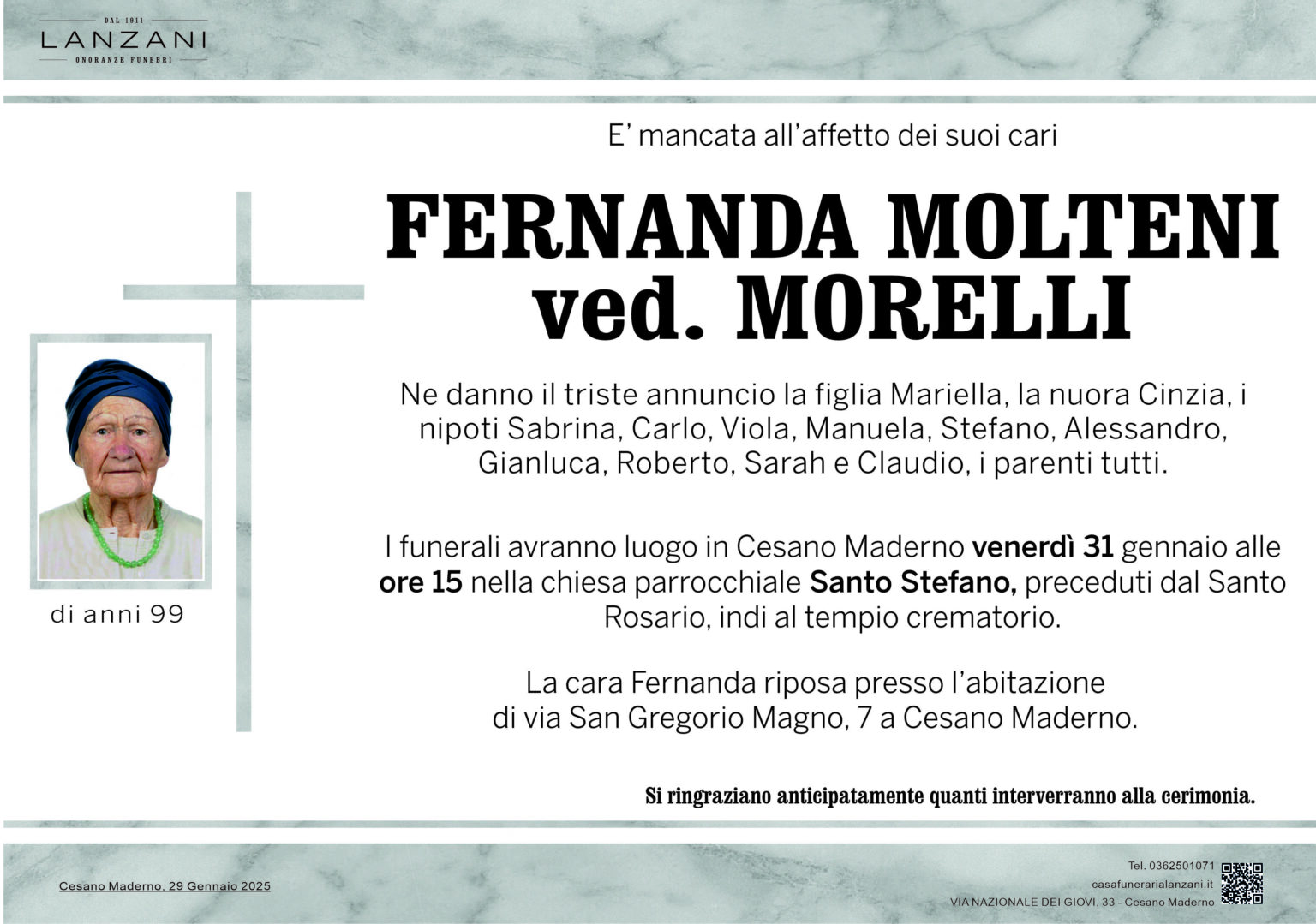 Molteni Fernanda ved. Morelli